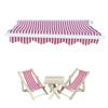 Tenda da Casa delle Bambole 1/12 Modello Tenda Simulazione Casa delle Bambole Balcone Esterno Tenda da Sole Scena Decorazione Giocattoli Gioco di Finzione per Bambini