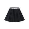 Meng Te Jiao Girls' Summer Love Embroidery Pleated Skirt