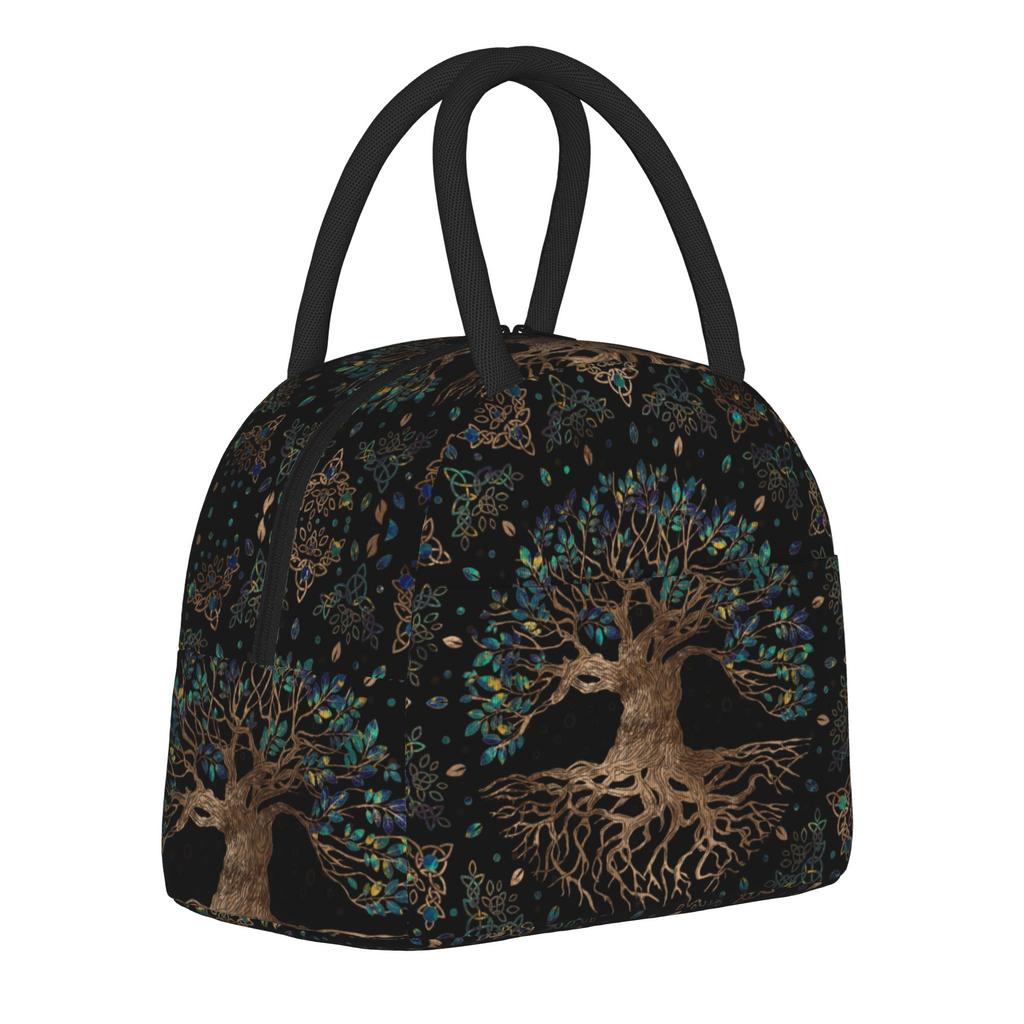 Tree of Life Insulated Lunch Bags Thermal Bag Reusable,Lunch Container Ragnar Lagertha Large Tote Lunch Box Food Handbags