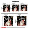 2pcs,2D Plane Printing Creative Curtains HO HO HO Santa Claus Versatile Polyester Fabric (without Rod) Versatile All for Living