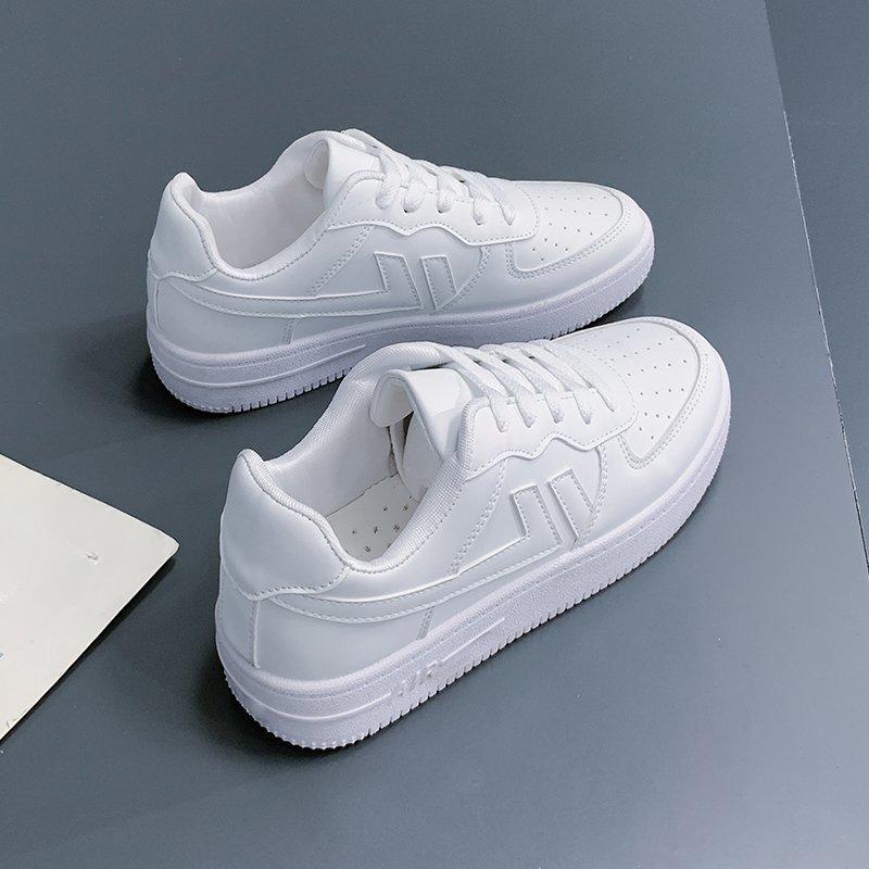 Little White Shoes Children Spring and Autumn Platform Ins Tide Striped Versatile Board Shoes