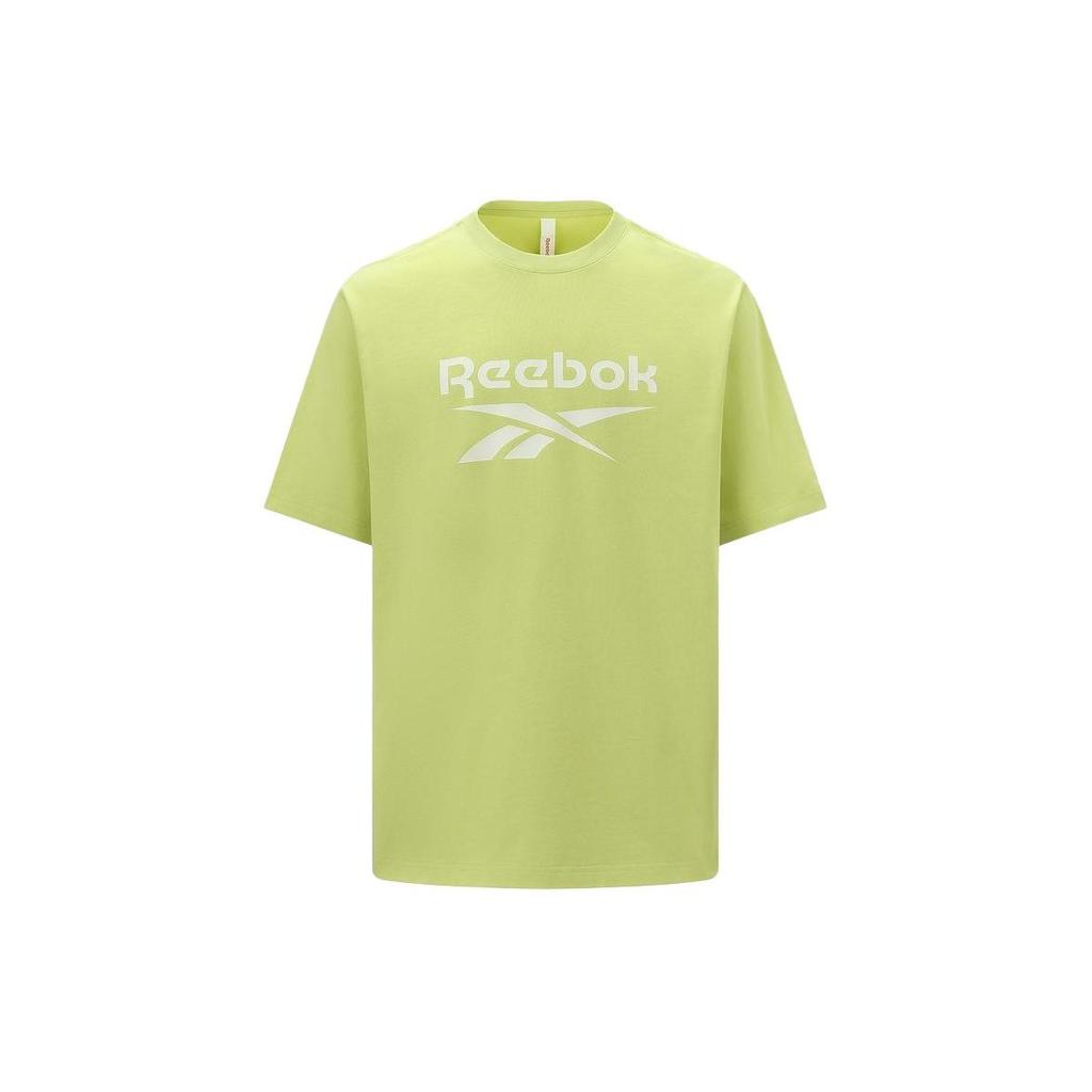 Reebok Logo Print Classic Sports Casual Crew Neck Short Sleeve T-Shirt Unisex Tops Green 24SRM409UG01