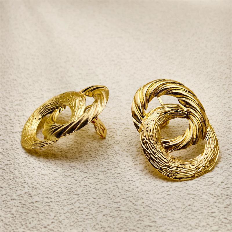 

Серьги нового типа без отверстий для ушей, круглые витые клипсы с геометрическими узорами, женские серьги без ушей