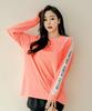 Tyubeuteuli Women'S Surfline Loose Fit Long Sleeve Rash Guard B509 Peach