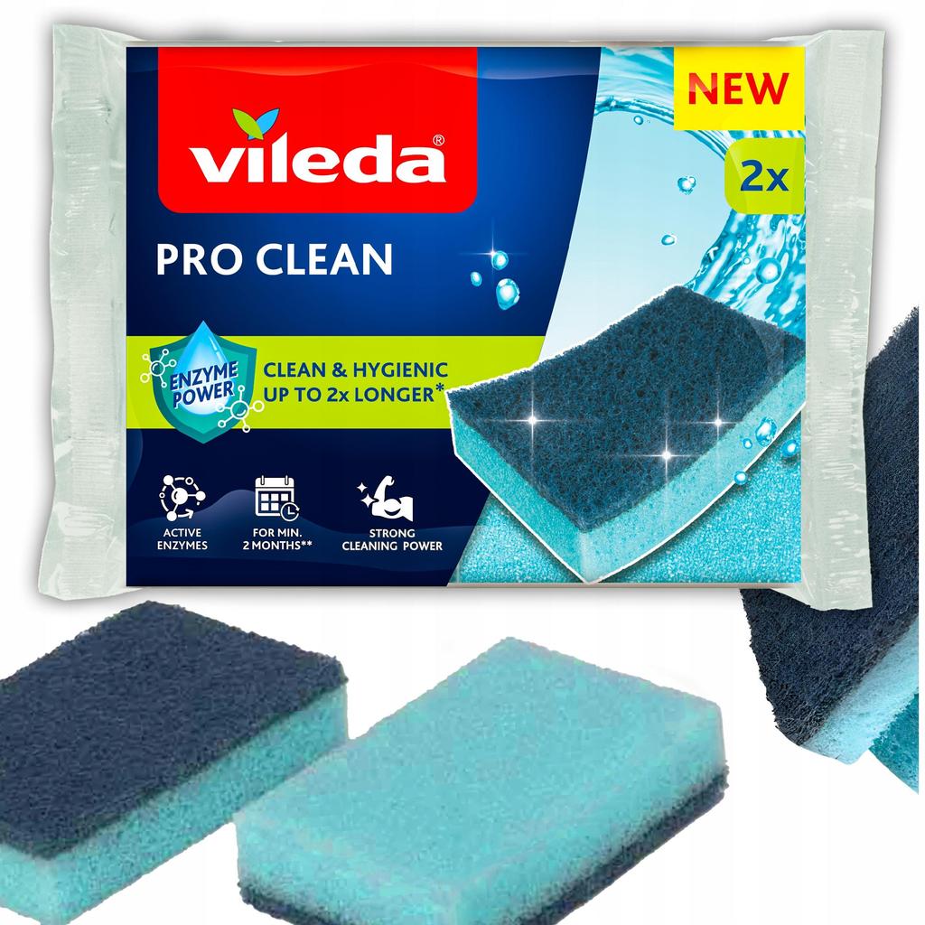 Zmywak Z Enzymami Vileda Pro Clean 2 Szt.