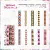20pcs Floral Pattern Vintage Lace Stickers Wear-Resistant PET Stickers  for Photo Album