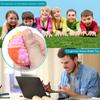 Silicone Magnetic Ball Fidget Toy Stress Relief Sensory Toy with Textures Quiet Office Desk Toy for Women Men Teens