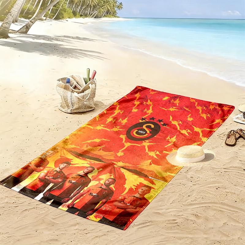 1pc Galatasaray SK Beach Towel Ideal Birthday Gift For Family, A Vibrant Beach Towel Suitable for Outdoor Activities