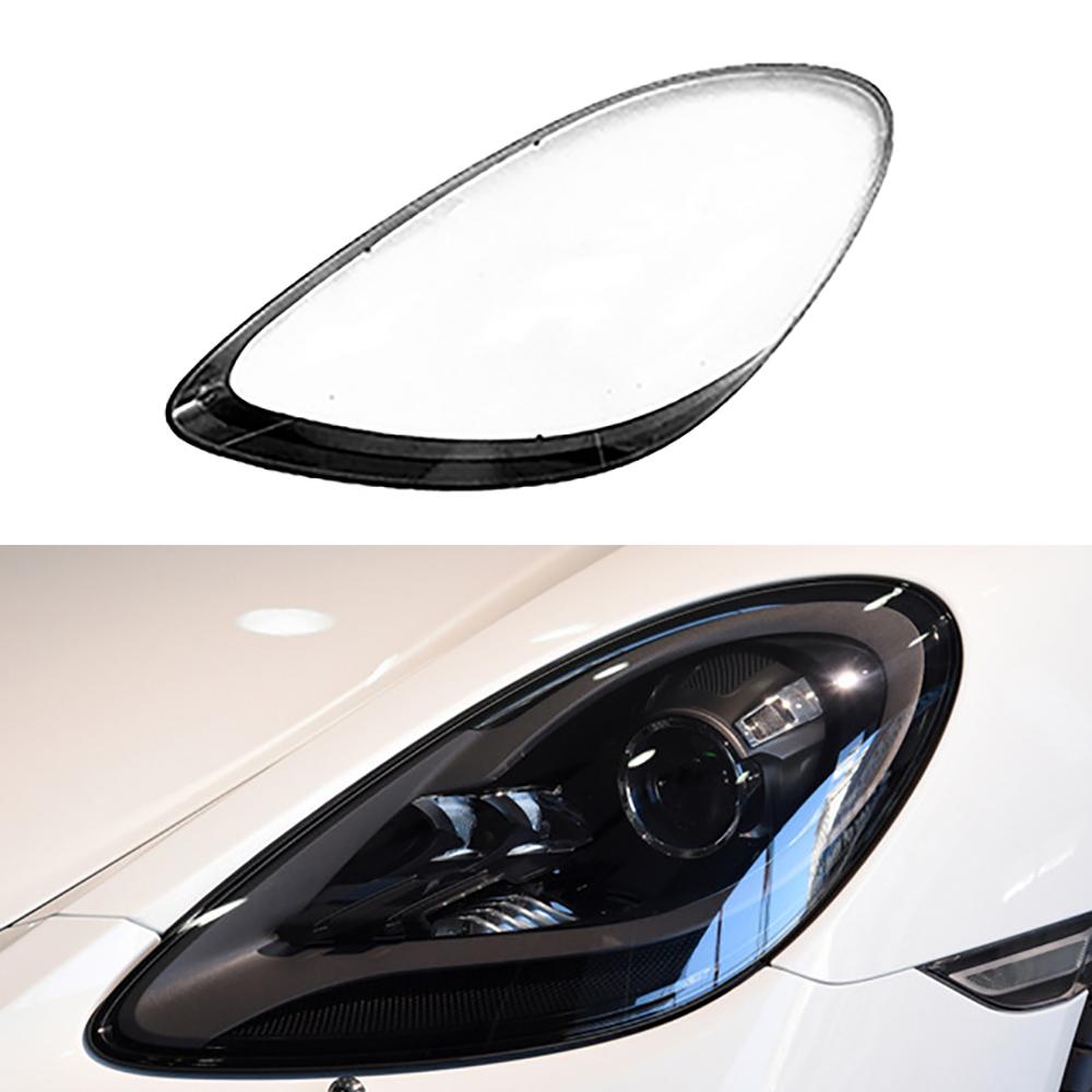 Car Headlamp Glass Lens Shell For Porsche 718 982 2016-2023 Headlight Cover Head Lamp Light Lampshade Lampcover