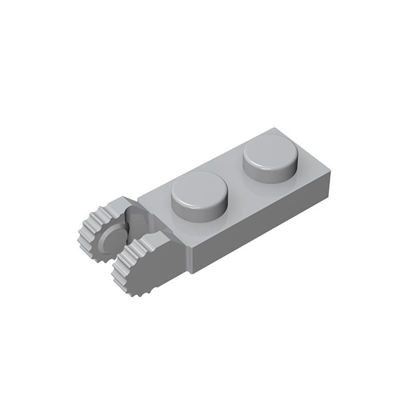 

Rainbow Pig MOC Parts 44302 54657 Hinge Plate 1 x 2 Locking with 2 Fingers Compatible Bricks DIY Building Block Particle Toys світло-сірого кольору