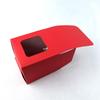 WTEMPO Festive Red Christmas & New Year Gift Boxes Clear Transparen Square Window DIY Foldable Paper Boxes Daily Presents Packaging Boxes
