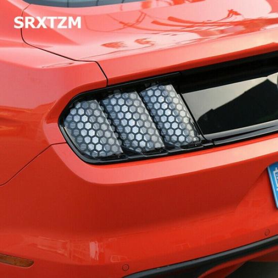 6pcs Rear Tail Light Sports Style Stickers Cover Trim For Ford Mustang 15-19