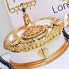 Light Luxury Dial Telephone Miniatures Classic Style Telephone Music Box Retro   Birthday Gift