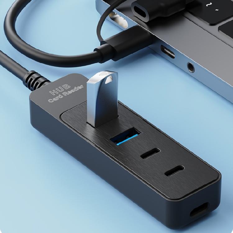 Plastic USB Hubs 4 Port USB3.0 USB2.0 Fast Speed Data Transfer Solution for Enhanceds Productivity In Work Environment