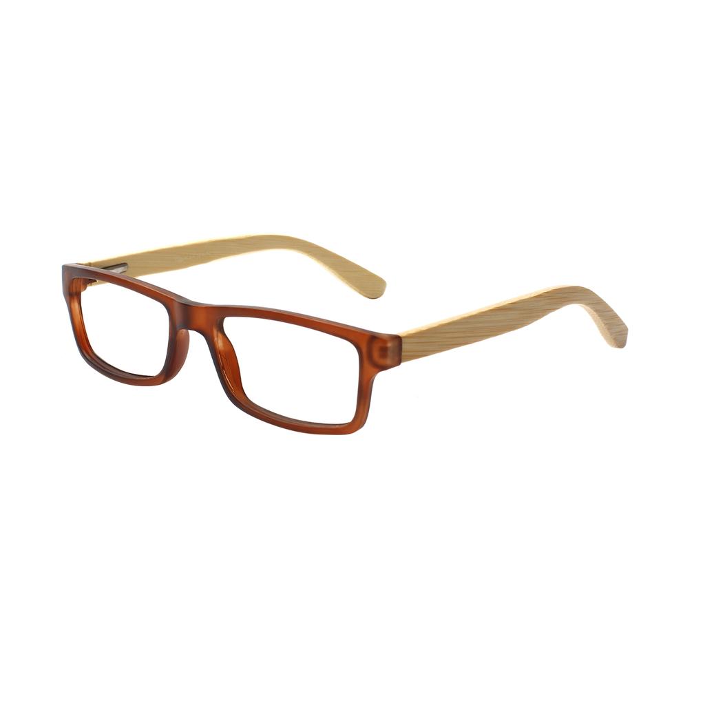 TUREZING Reading Glasses for Women Men Rectangular Woodgrain Frame Metal Hinge High Quality HD Prescription Glasses