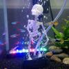 3D Printed Fish Tank Dance Skull Ornament Plastic Movable Oxygen Skeleton  Halloween Decor