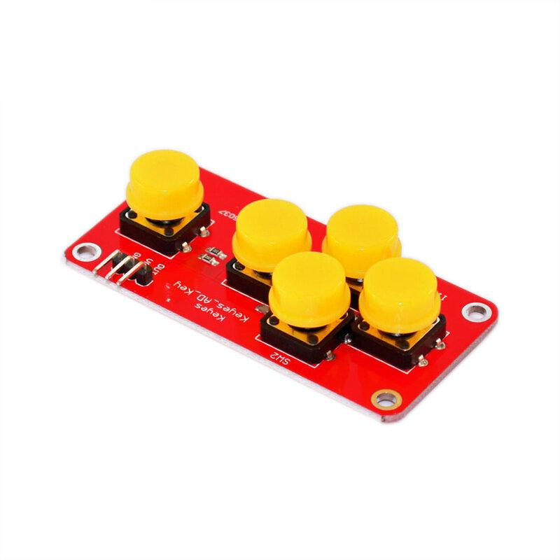 AD Keyboard Electronic Blocks Simulate Five Key Module Analog Button for Arduino