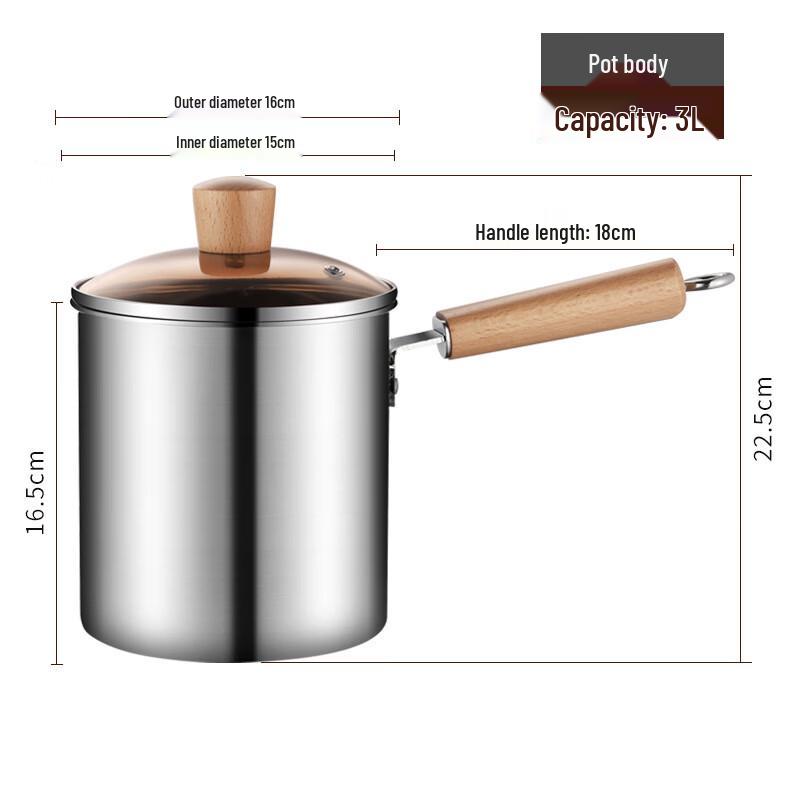 Yoshida Craftsman 304 Stainless Steel Mini Fry Pot