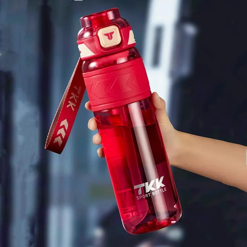 1pc 1000ml 1500ml High Quality Tritan Material Water Bottle with Straw Portable Durable Fitness Outdoor Sport Drinking Bottle