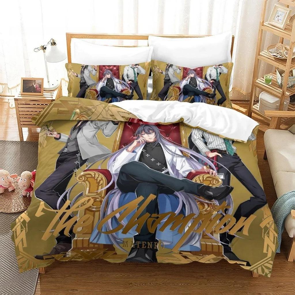 Hypnosis Mic Division Rap Battle Rhyme Anima Bedding Set Printed With Pillowcase Bed Duvet Cover Single Double Queen King Size