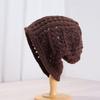 Women's Fashion Loose Knitted Beanie Hat, Black High-End Style, Cold Weather Hat
