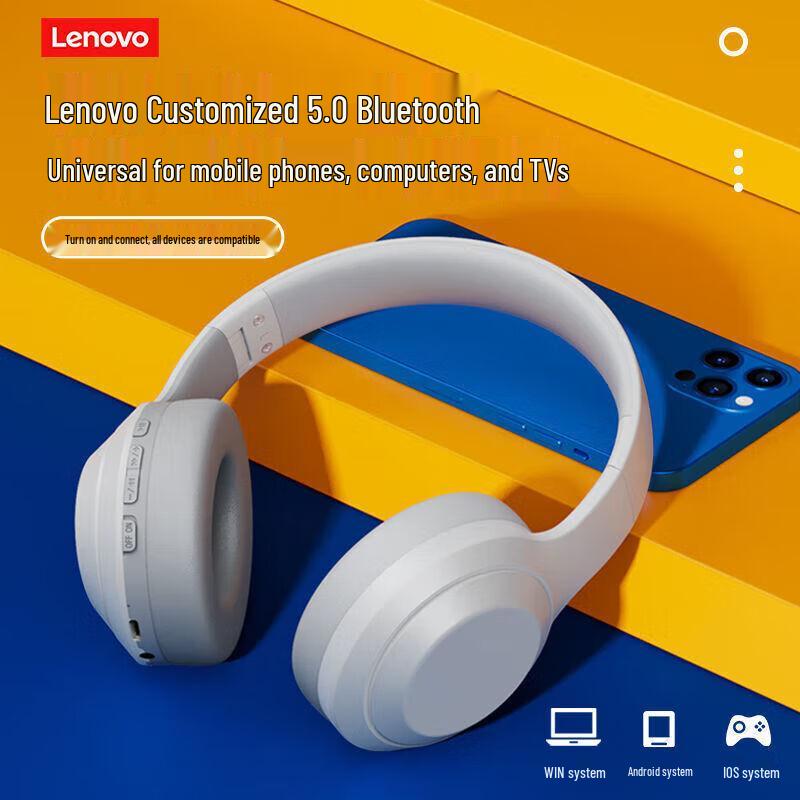 Lenovo TH10 Wireless Over-Ear Bluetooth Headphones