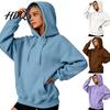 Activewear for Running And Travel Women Oversized Pullover Hoodie Cotton Blend Long Sleeve Sweatshirt Adjustable Sweatshirt with Pocket Drawstring