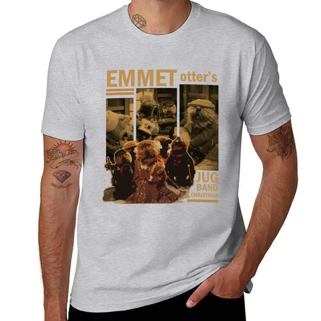 Emmet Otter T-Shirt blacks summer tops mens graphic t-shirts hip hop