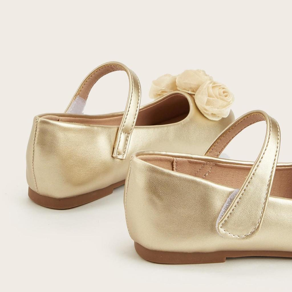 2026 Mädchen Leder Blume Flach Prinzessin Schuhe