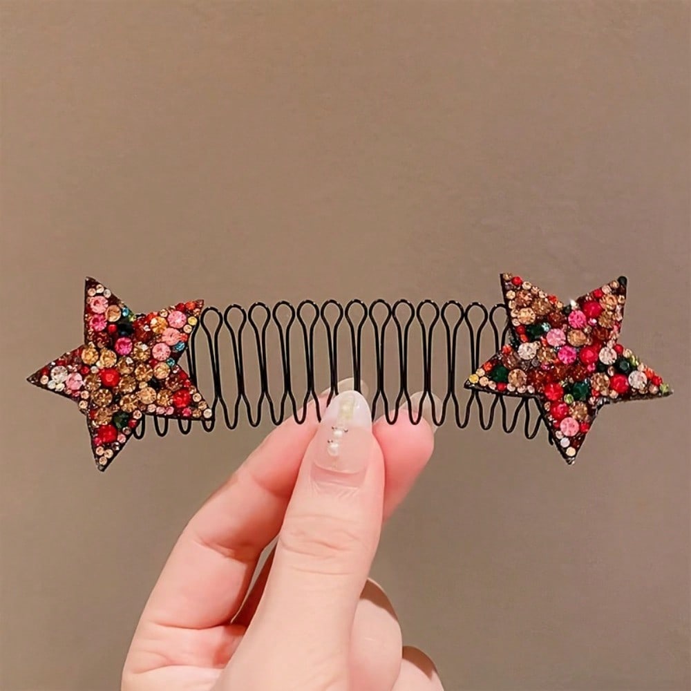 1pcs Star Invisible Shattered Hair Comb, A Magical Tool For Fixing Bangs And Sideburns, Versatile And Non Damaging Hair Accessories Hair Clips