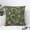 Peppermint Paradise Candy Cane Christmas Pillow Cover Pillow Case For Sofa Car Home Decor Cushion Cover Square Pillowcases