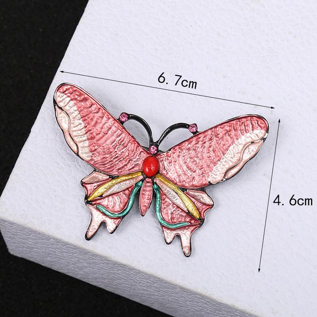 Dripping Butterfly Brooch Women 'S Fashion Silk Scarf Buckle Anti -Empty Pin Personalized Clothing Accessories Brooch