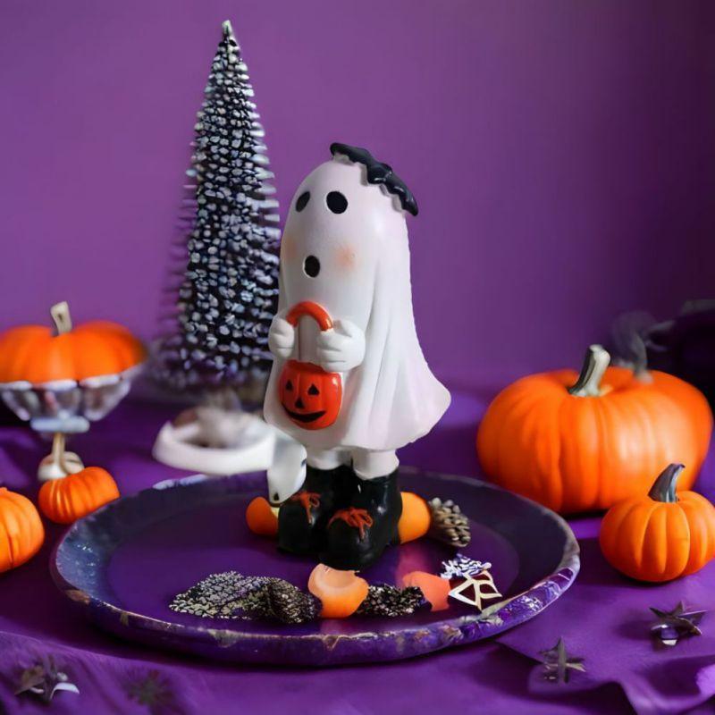 Halloween Cute Ghost Resin Decoration Funny Ornament