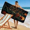 Haunting festive fusion Print beach towel, quick drying, suitable for travel, outdoor sports, jogging, the beach and swimming, gift