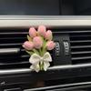 Car Air Freshener Ornament Flower Design Vehicle Interior Decoration Durable Material Easy Installation Suitable for Most Cars