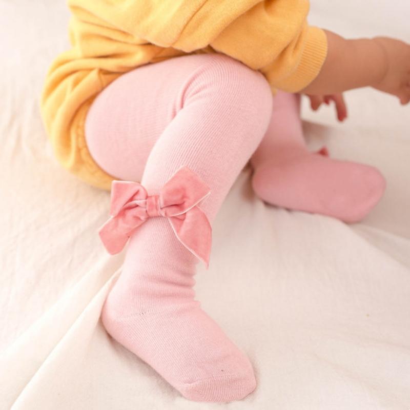 Girls Stocking Spring Autumn Tight For Toddler Baby Infant Tights Babies Pantyhose Bows For Baby Girl Legging Tights