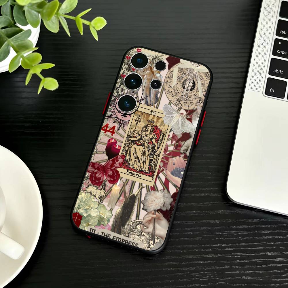 Dark Ornate Collage Art  Phone Case For Samsung S26,S25,S24,S23,S22,S21,S20,S30,Ultra,Plus,Fe,Note,5G Black Cover