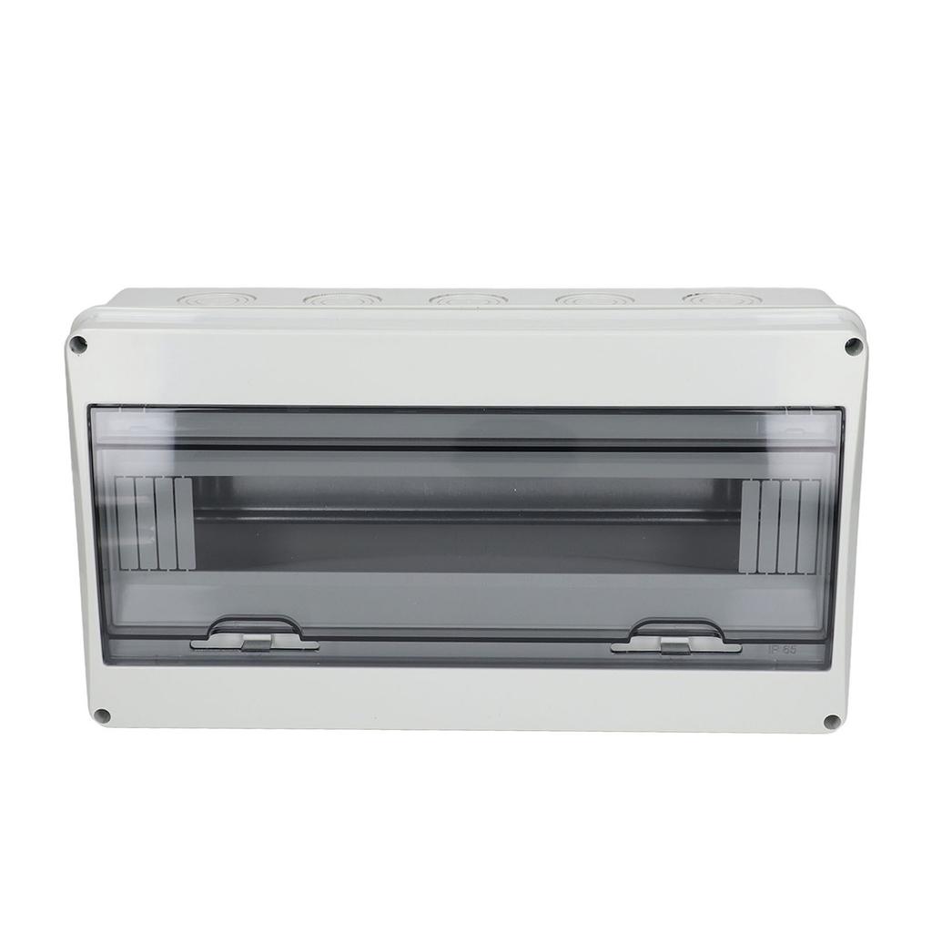 Κουτί Διανομής 18 Θέσεων Αδιάβροχο Πλαστικό Κάλυμμα Ασφαλειοδιακόπτη Προστατευτική Θήκη για Εσωτερικούς Εξωτερικούς Χώρους