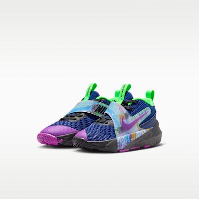 Nike Team Hustle D 12 Blue Void Green Strike Vivid Purple (PS)