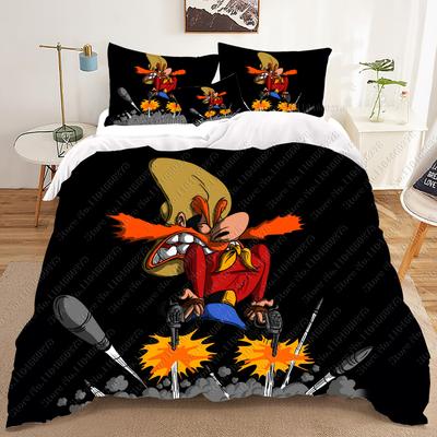 Fashion Yosemite Sam Home Anime 3-Piece Set 1 Quilt Cover 3D Children'S Bedding With Pillowcase Suitable For Children And Adults