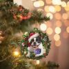 Christmas Pendant Animal Print Decorative Multi-purpose Christmas Tree Hanging Dog Pendant for Home