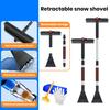 Car Snow Brush And Ice Scraper Brush Extendable Snow Shovel Ergonomic Foam Grip Snow Remove Broom for Windshield & Window Cleaning