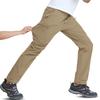 [TACVASEN] Outdoor Long Pants Men's Bottoms Trekking Pants Work Pants Workwear Water-repellent Pants Mountain Climbing Hiking Sports Stretch Summer Kh
