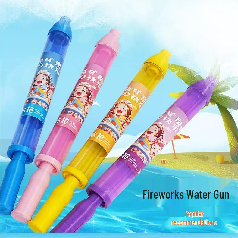 Large Capacity Pump Fireworks Water Gun for Kids - Creative Beach Toy & Fun Photo Prop