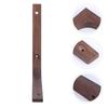 1Pcs Black Walnut Solid Wood Shelf Bracket Wall Mount Holder Heavy Duty Support Coffee Color Rustic Shelf Support