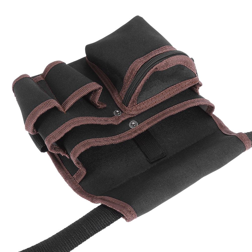 Multifunctional Electrician Tool Bag Waist Pocket Pouch Belt Storage Holder Black