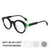 Designer Acetate Reading Glasses Men Anti Blue Light Myopia Prescription Glasses Women Luxury Brand Photochromic Eyewear