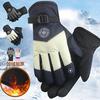 Warm Gloves Autumn and Winter Ski Gloves Full Finger Men's and Women's Velvet Thickened Warm Non-slip Waterproof Outdoor Riding