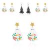 Halloween Ghost Charm Earrings With Cartoon Motif In Acrylic For Female Fashion Accessory