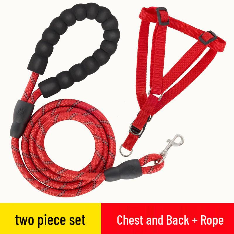Explosion-Proof Reflective Dog Leash - Universal Round Rope for All Breeds S
